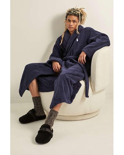 Mens polo robe and best sale slippers