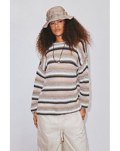 BDG Reece Oversized Pullover Sweater - Grey