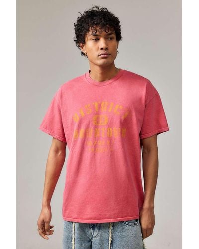 Urban Outfitters Uo Washed Red District Downtown T-shirt - Pink