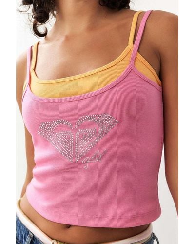 Roxy Uo Exclusive Double Layer Cami - Pink