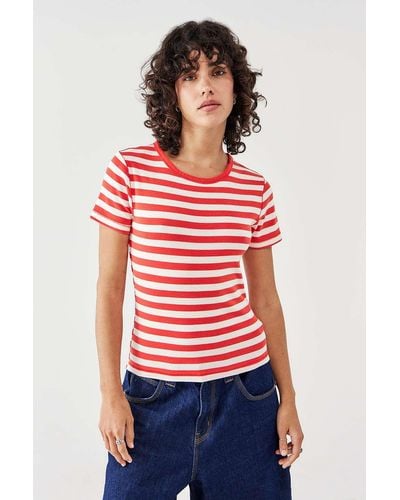 BDG Striped Baby T-shirt - Red