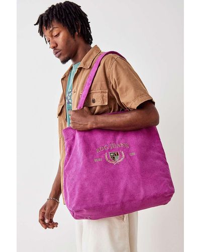 BDG Purple Corduroy Tote Bag
