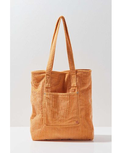 BDG Corduroy Essential Tote Bag - Orange
