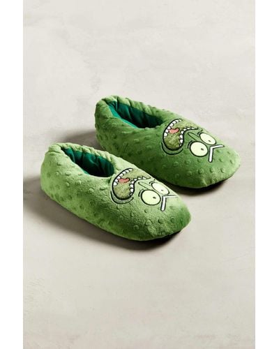 Urban Outfitters Pickle Rick Slipper - Green
