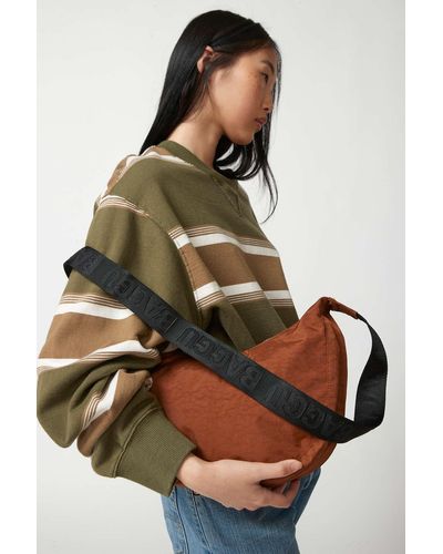 BAGGU Nylon Crescent Bag In Brown At Urban Outfitters