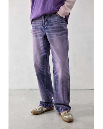The Ragged Priest Uo Exclusive Purple Tint Straight Jeans - Blue