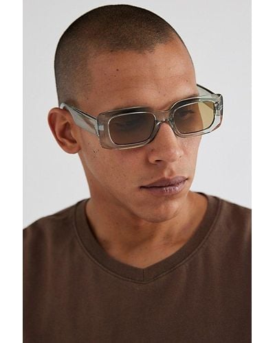 Urban Outfitters Asher Rectangle Sunglasses - Brown