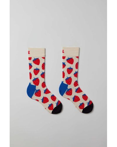 Happy Socks Strawberry Sock - Red