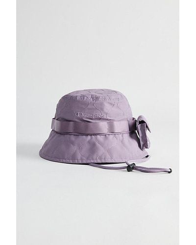 Champion Uo Exclusive Taslan Quilted Bucket Hat - Purple