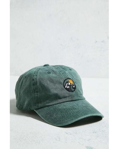 Urban Outfitters Uo Washed Wave Cap - Green