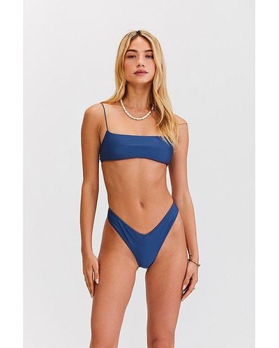 Sunkissed Le Sporty V-Front Bikini Bottom - Blue