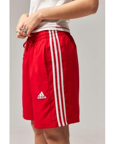 adidas 3-stripes Longline Shorts - Red