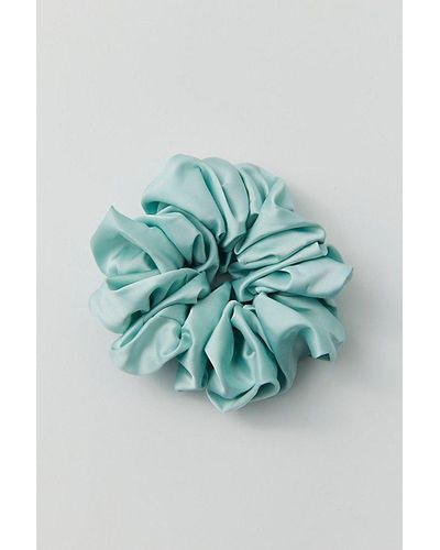 Out From Under Satin Scrunchie - Blue