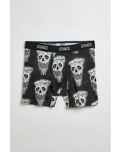 Stance Pizza Face Polyester Boxer Brief - Black