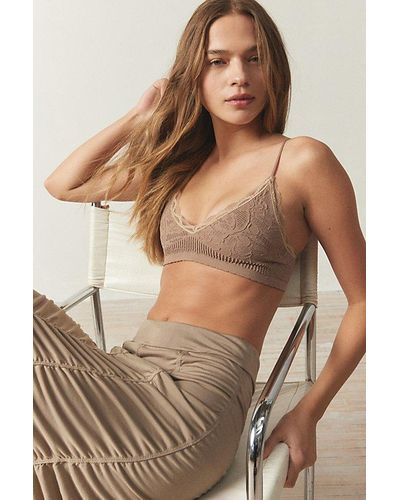 Out From Under Seamless Stretch Lace Bralette - Brown