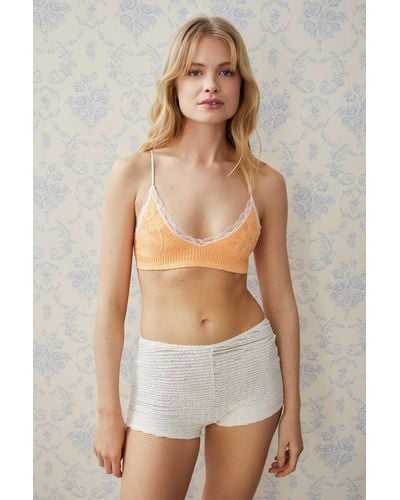 Out From Under Seamless Stretch Lace Bralette - Orange