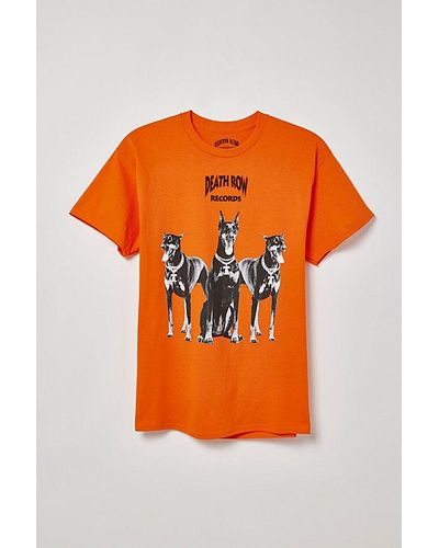 Urban Outfitters Death Row Records Classic Doberman Graphic Tee - Orange