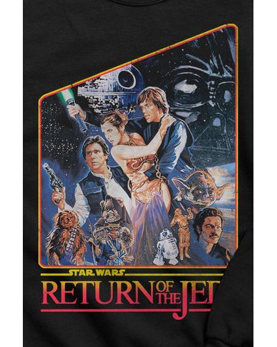 Urban Outfitters Star Wars Return Of The Jedi Crew Neck Sweatshirt - Multicolor