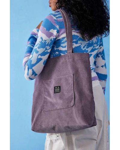 Urban Outfitters Uo Corduroy Pocket Tote Bag - Purple