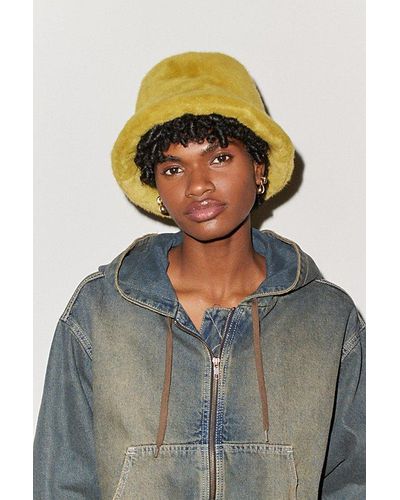 Urban Outfitters Extra Furry Bucket Hat - Multicolour