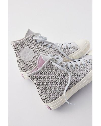 Converse Chuck Taylor All Star Crochet High Top Sneaker - Gray