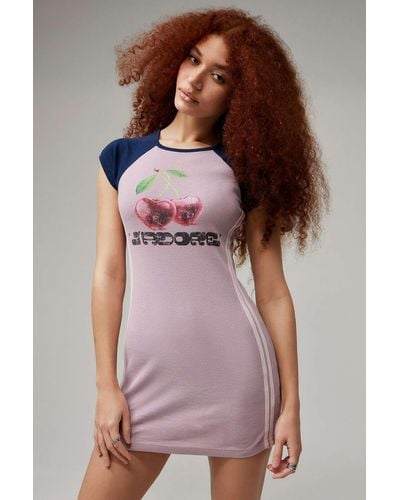Urban Outfitters Uo J'adore Cherry T-shirt Dress - Pink