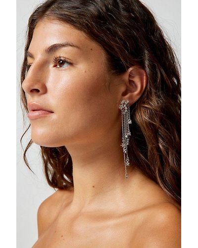 Urban Outfitters Falling Stars Front/Back Earring - Brown