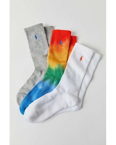 Polo Ralph Lauren Beach Tie-dye Crew Sock 3-pack - Multicolor