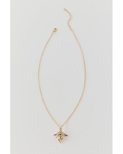 Urban Outfitters Cherub Charm Necklace - White