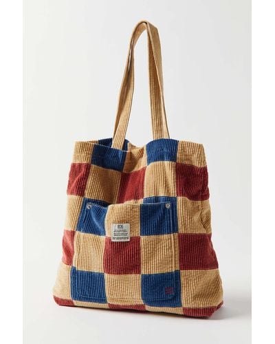 BDG Patchwork Corduroy Tote Bag - Multicolor
