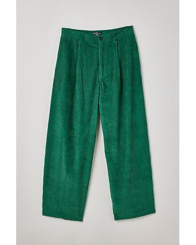 Urban Outfitters Uo Baggy Corduroy Beach Pant - Green