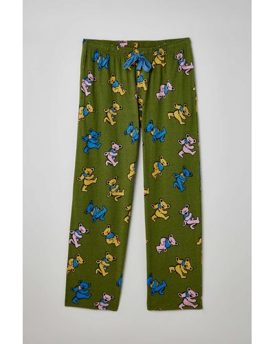 Urban Outfitters Grateful Dead Lounge Pant In Olive,at - Green