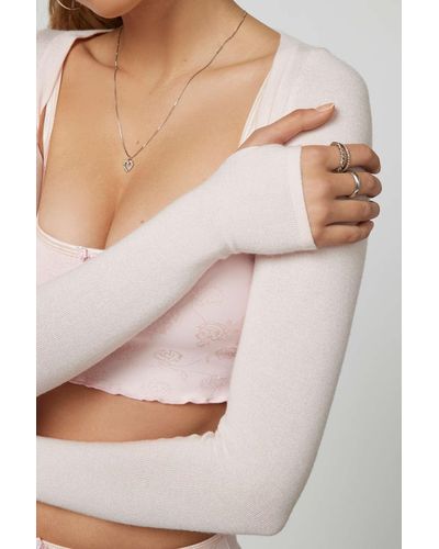 Frankie's Bikinis Cloud-knit Shrug Sweater - Natural