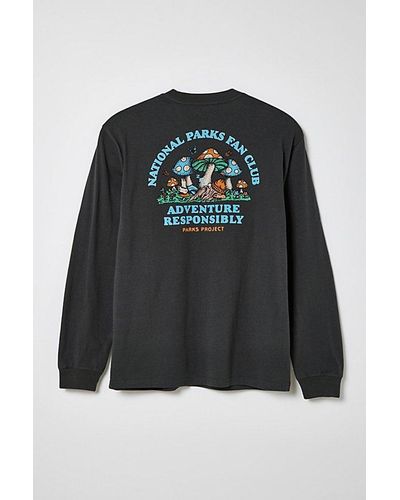 Parks Project Uo Exclusive National Parks Fan Club Long Sleeve Tee - Black