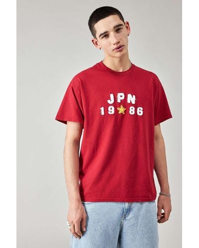 Urban Outfitters Uo Red Japan T-shirt