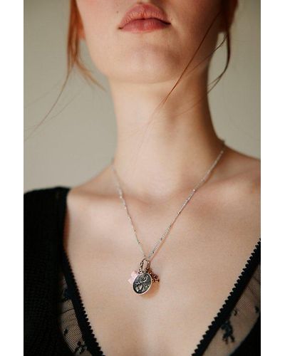 Urban Outfitters I Love You Charm Necklace - Natural