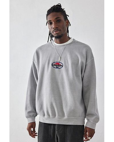 Urban Outfitters Uo Harmony Embroidered Sweatshirt - Grey