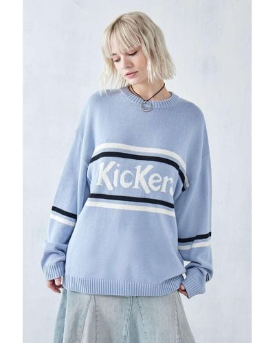 Kickers Baby Logo Knit Jumper - Blue
