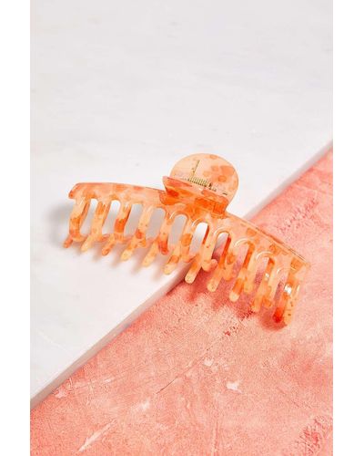 Urban Outfitters Marble Barrel Claw Clip - Orange