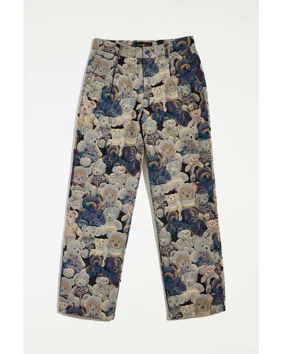 Teddy Fresh Tapestry Trouser Pant - Blue