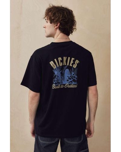 Dickies Uo Exclusive Black Dendron T-shirt - Blue