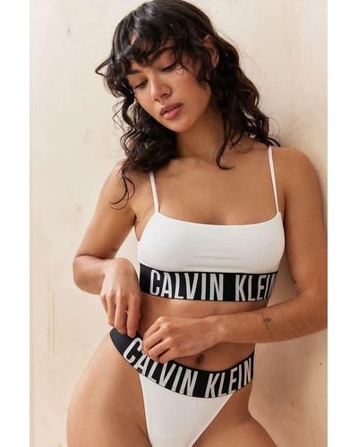Calvin Klein Power Micro Unlined Bralette - Brown