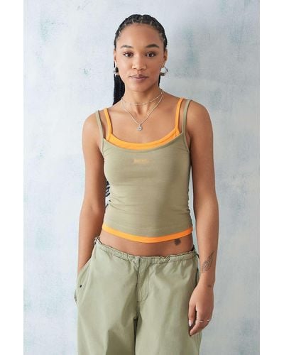 iets frans... Gigi Double Layer Cami - Green