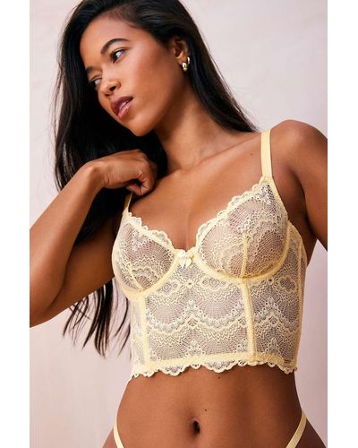We Are We Wear Eco Lace Underwired Bra - Brown