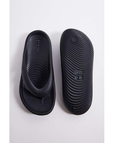 Crocs™ Black Mellow Flip Flops - Blue
