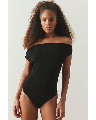 Out From Under Sofie Off-The-Shoulder Bodysuit - Black