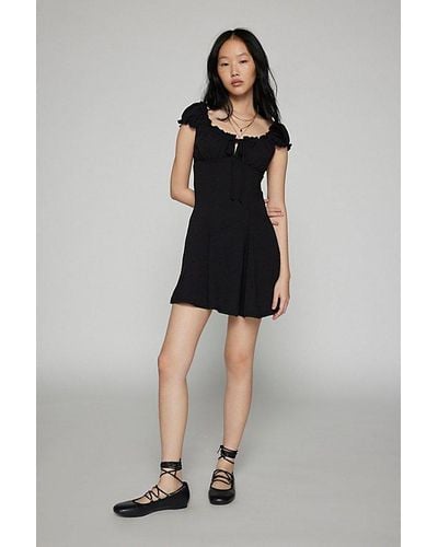 Urban Outfitters Uo Blair Mini Dress - Black