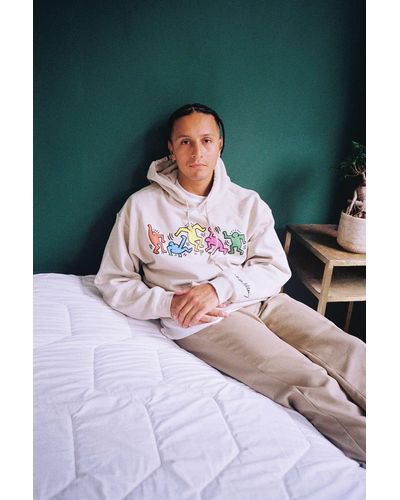 Urban Outfitters Keith Haring Hoodie Sweatshirt - Natural