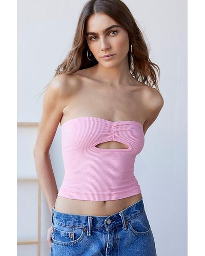 Out From Under Arden Seamless Cutout Tube Top - Pink