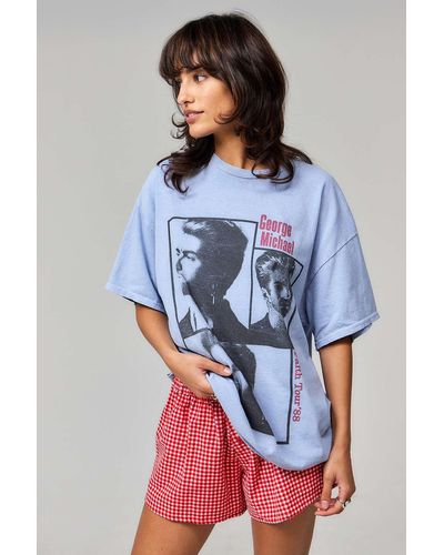 Urban Outfitters Uo George Michael T-shirt - Blue